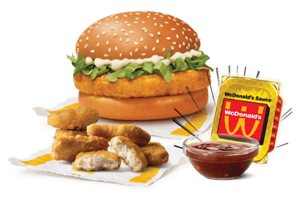 Anime Burger Combo - Chicken