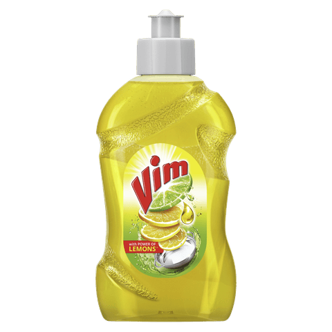 Vim Drop Dishwash Liquid Lemon, 225 ml Bottle