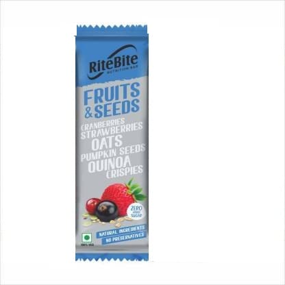 RiteBite Max Protein Fruit & Seeds Bar, 35 gm