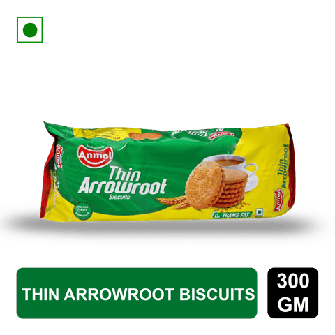 Anmol Thin Arrowroot Biscuits, 300 gm Pack