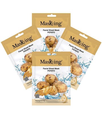 Masking - Fairness Sheet Mask for All Skin Type ( Pack of 4 )