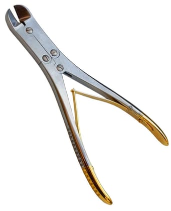 Surgifact Premium 9" Tungsten Carbide Wire Cutter Angled Jaw for Clean and Precise Cuts - Durable TC Cutting Tool