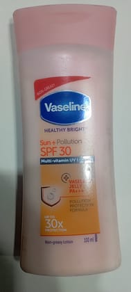 Vaseline healthy bright sun+ Pollution spf 30 multi vitamin UV lotion 100ml