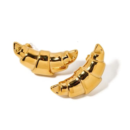 Croissant Stainless Steel Earring