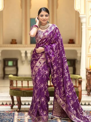 Woven Design Zari Banarasi Saree