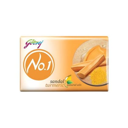 Godrej No.1 Bathing Soap - Sandal & Turmeric (PACK OF 4), 600 gm Bar