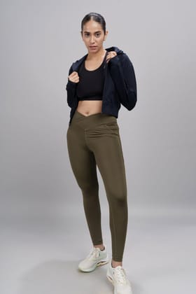 Carbon Crossband Legging-XS
