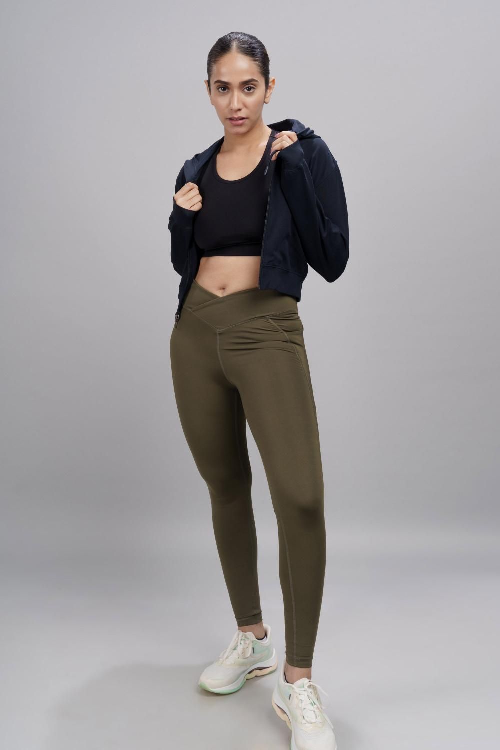 Carbon Crossband Legging-XS