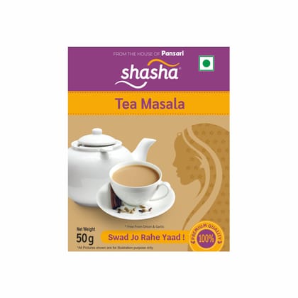 SHASHA TEA MASALA 50g (FROM THE HOUSE OF PANSARI)
