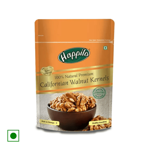 Happilo Premium 100% Natural Californian Walnut Kernels,Dried, 200 gm Pouch
