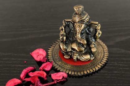 Metal Phagdi Lord Ganesha