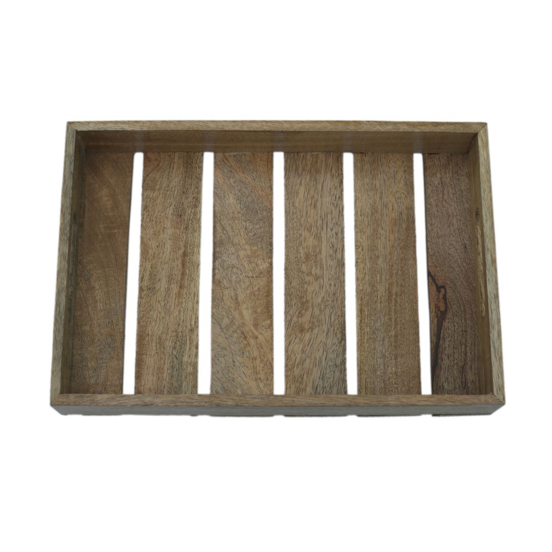 Wooden Serving Tray | Made with Mango wood | Multipurpose-Pack of 1