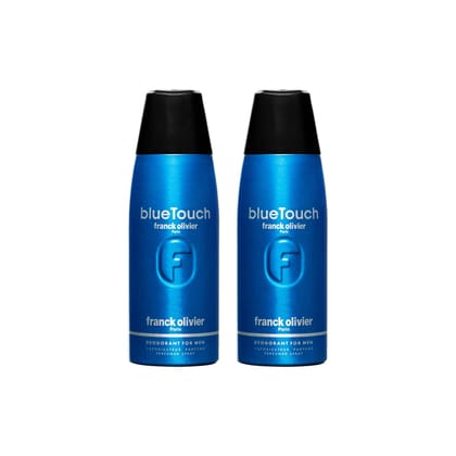 Franck Olivier Blue Touch Deodorant Spray For Men 250ml (Pack of 2)