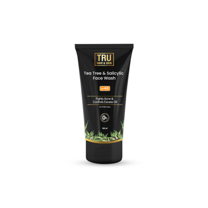 Tru Hair & Skin Tea Tree Cleanser For Sensitive Acne-Prone Skin | Contains Salicylic Acid & Citric Acid | 100ML-Default