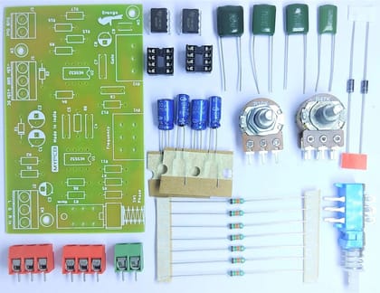 Subwoofer Low Pass Filter Board using NE5532 Op Amp - Easy to Make Hobby Kit  by MYPCB