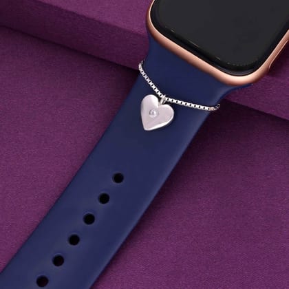 Heart Watch Charm-None / Silver