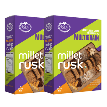Twin Pack - Multigrain Millet Rusk