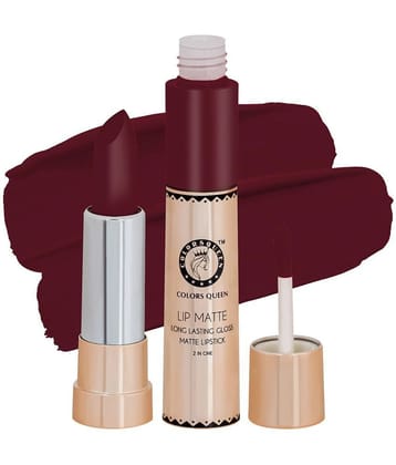 Colors Queen Lip Matte 2 in 1 Long Lasting Matte Lipstick (Matteglamour)