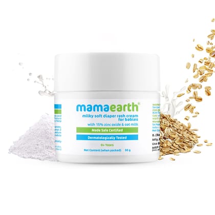 Mamaearth Milky Soft Diaper Rash Cream For Babies-50gm
