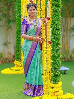 Ethnic Woven Design Zari Silk Banarasi Saree
