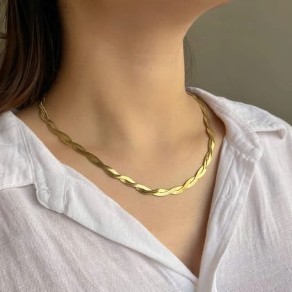 Cris-cross chain-Stainless Steel