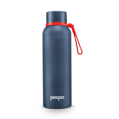 Pexpo 24 Hrs Hot & Cold Stainless Steel ISI Certified Flask, 700 ml, Denim Blue, Bravo | Thermosteel Bottle | Double Wall | Durable | Home | School | Office | Traveling | Hiking | Vacuum Insulated
