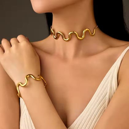 Chic choker-Stainless Steel