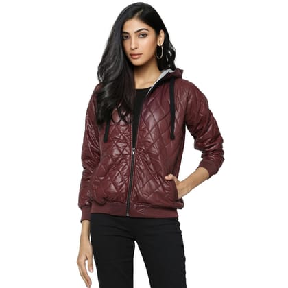Campus Sutra Women Stylish Bomber Jacket-L - None
