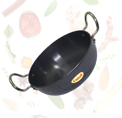Unisafe Deep Kadhai Hard Anodized -Size 5- 28 cm-Unisafe Deep Kadhai Hard Anodized -Size 5- 28 cm