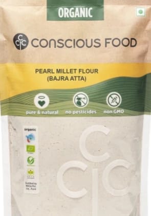 Conscious Food Flour - Pearl Millet / Bajra Atta 500g