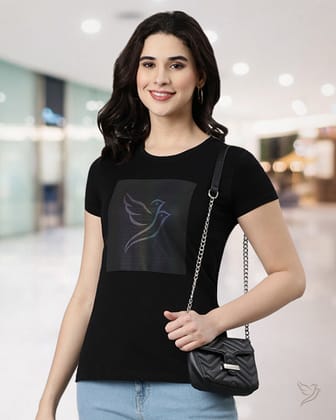 Slim Fit Letter Tee - Carbon Black-S / Carbon Black
