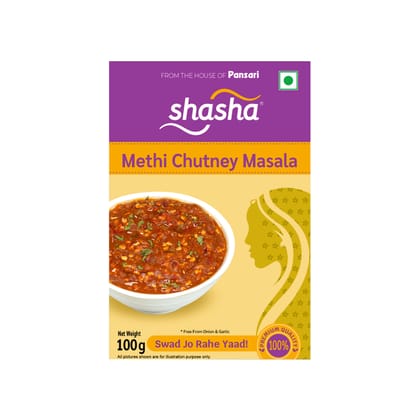SHASHA METHI CHUTNEY MASALA 100g  (FROM THE HOUSE OF PANSARI)