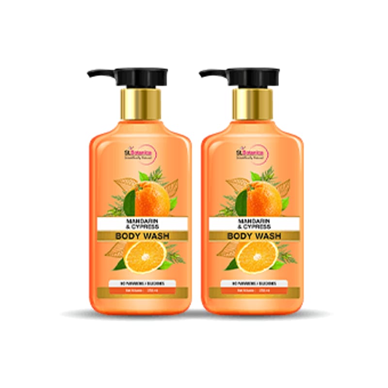 Mandarin Cypress Body Wash / Shower Gel, 250 ml (Pack of 2)