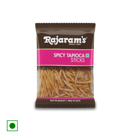 Rajaram's Spicy Tapioca Sticks, 100 gm Pouch