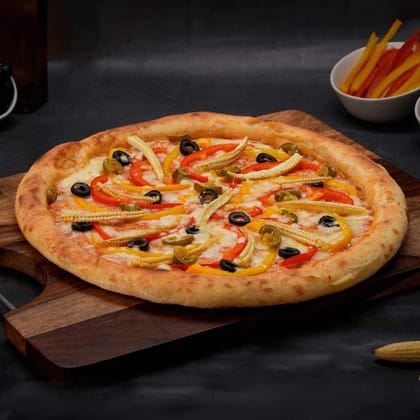 Veggie Delight Pizza __ Medium [Thin Crust] [9 Inches]