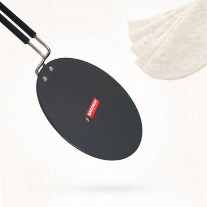 Bakeman Hard Anodized Roti Tawa - Size 3- 27 cm-Bakeman Hard Anodized Roti Tawa - Size 3- 27 cm