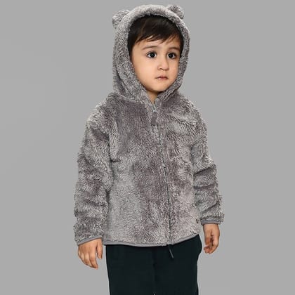 Neutral Love Solid Grey Jacket-0-3 M / Grey