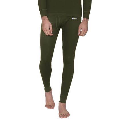 Bontact Men's Plain Regular Fit Thermal Bottom - Olive Olive M