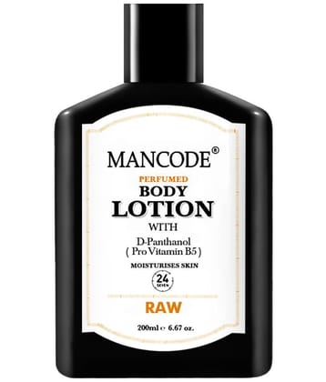 Mancode Raw Body lotion for Man Hand Lotion 200 mL