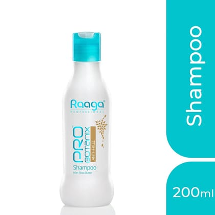Raaga Professional Pro Botanix Anti Frizz Shampoo With Shea Butter, 200 ml | Smoothes & Controls Unruly Frizz | Deep Moisturization