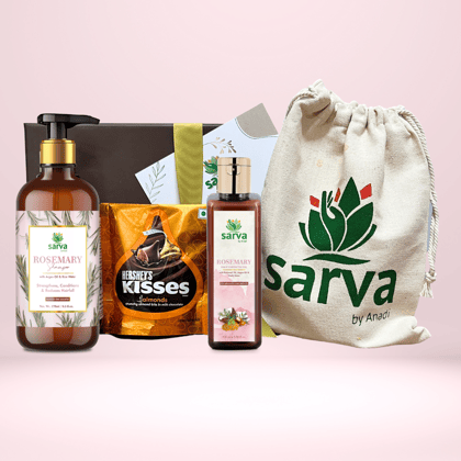 Exclusive Sarva Gift Box | Shampoo & Hair Growth Oil | Pure & Natural