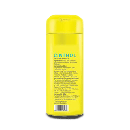 Cinthol Deo Talc - Lime, Anti-Perspirant, Refreshing Citrus Fragrance, 300 gm Bottle Cinthol Deo Talc - Lime, Anti-Perspirant, Refreshing Citrus Fragrance, 300 gm Bottle