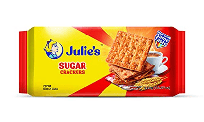 Julie's Sugar Crackers Biscuits, 416 gm