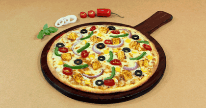 Veg Total Domination Pizza [7" Regular] __ Thin Crust