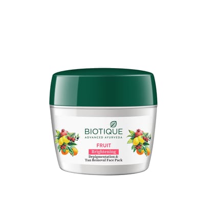 Biotique Bio Fruit Brightening- Depigmentation & Tan Removal Face Pack (235g)-235g