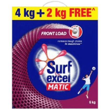 Surf Excel Detergent Powder Matic Front Load 4Kg+2Kg Free