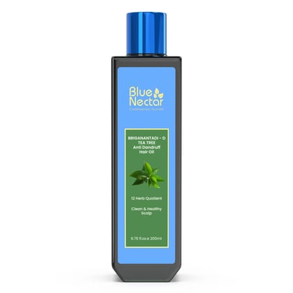 Briganantadi - D Tea Tree Anti Dandruff Hair Oil | Clean & Healthy Scalp 200ML