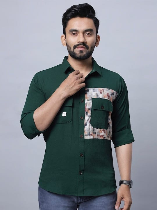 Men Relaxed Opaque Checked Casual Shirt