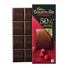 Cadbury Bournville Cranberry Dark Chocolate Bars 80 GRAM