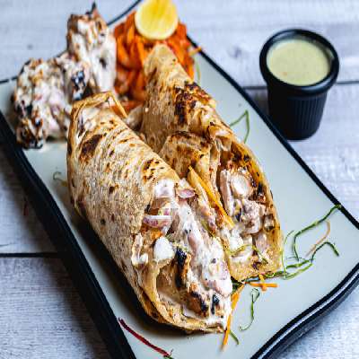 Chicken Malai Tikka Kaathi Roll